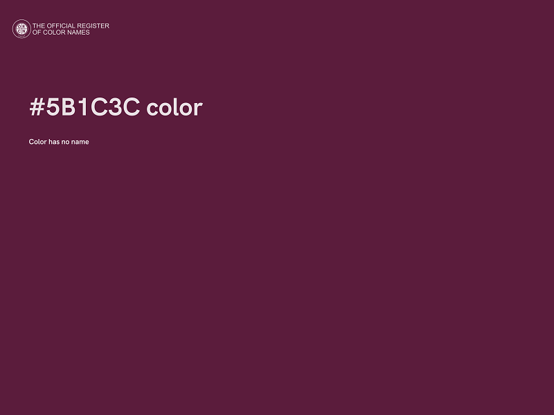 #5B1C3C color image