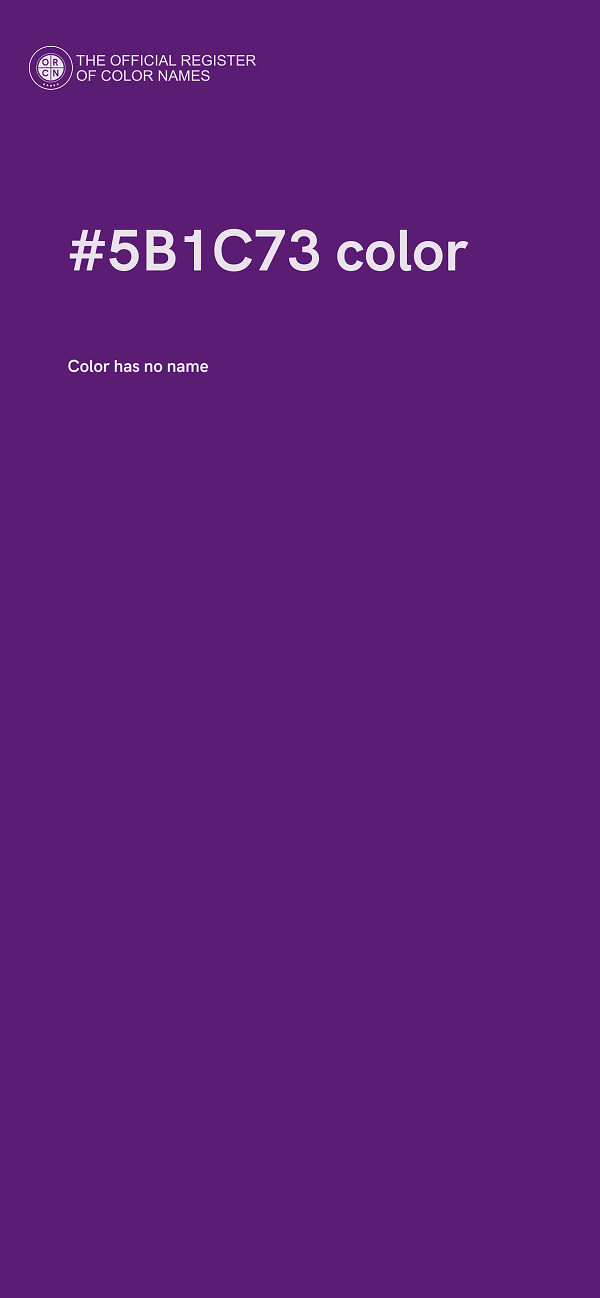 #5B1C73 color image