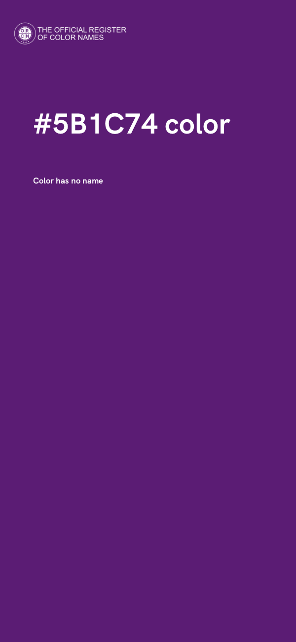 #5B1C74 color image