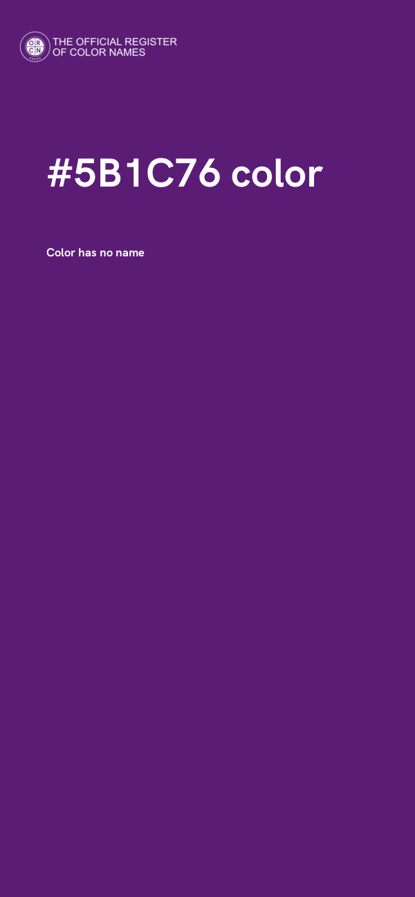 #5B1C76 color image
