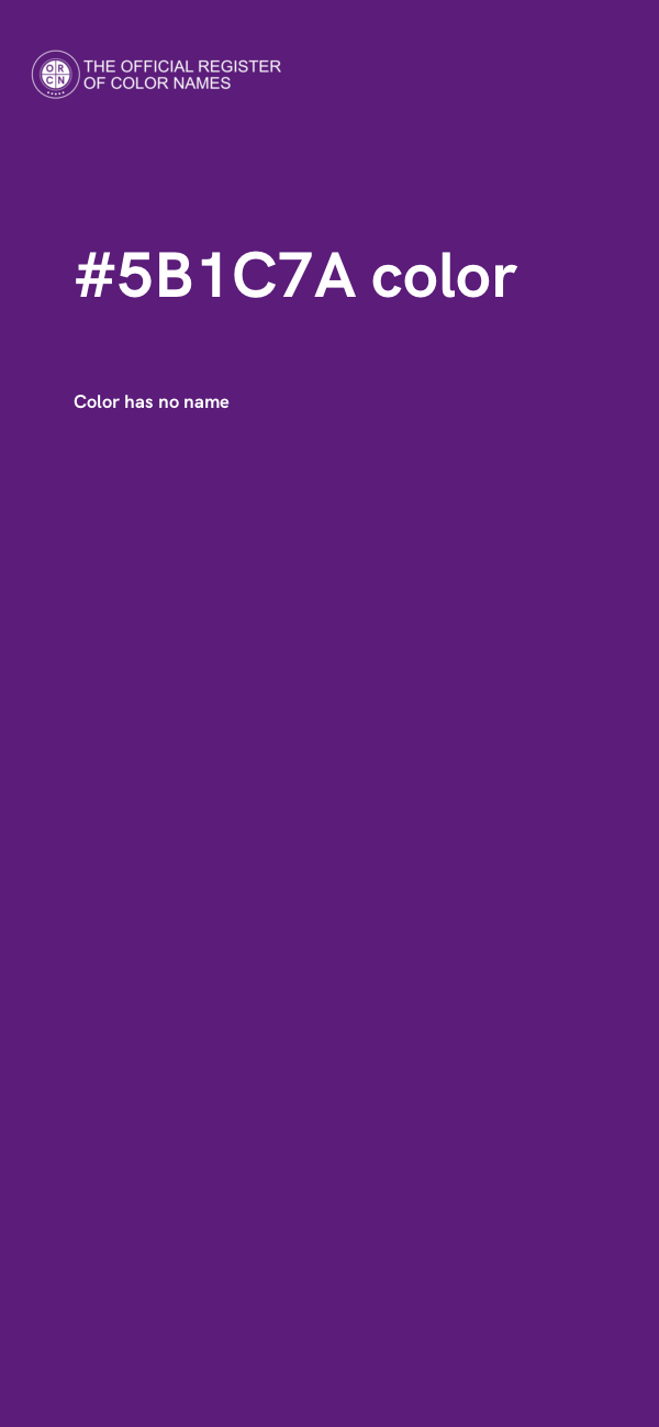 #5B1C7A color image