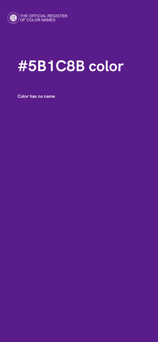 #5B1C8B color image