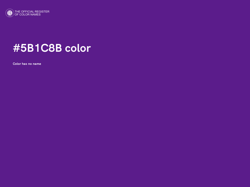 #5B1C8B color image