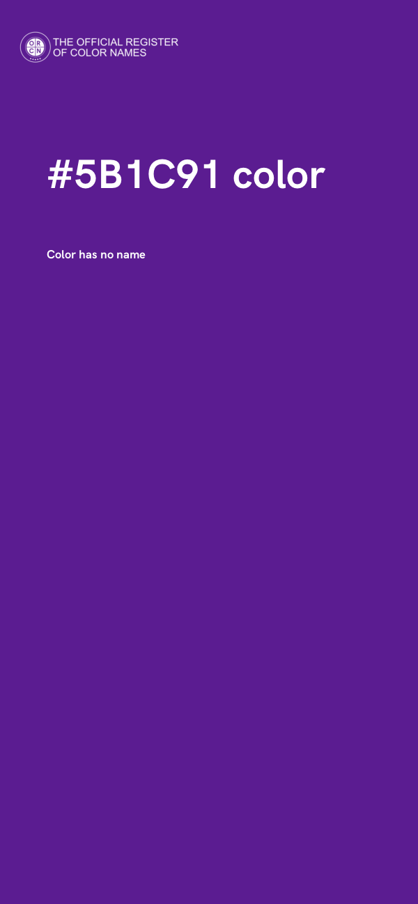 #5B1C91 color image