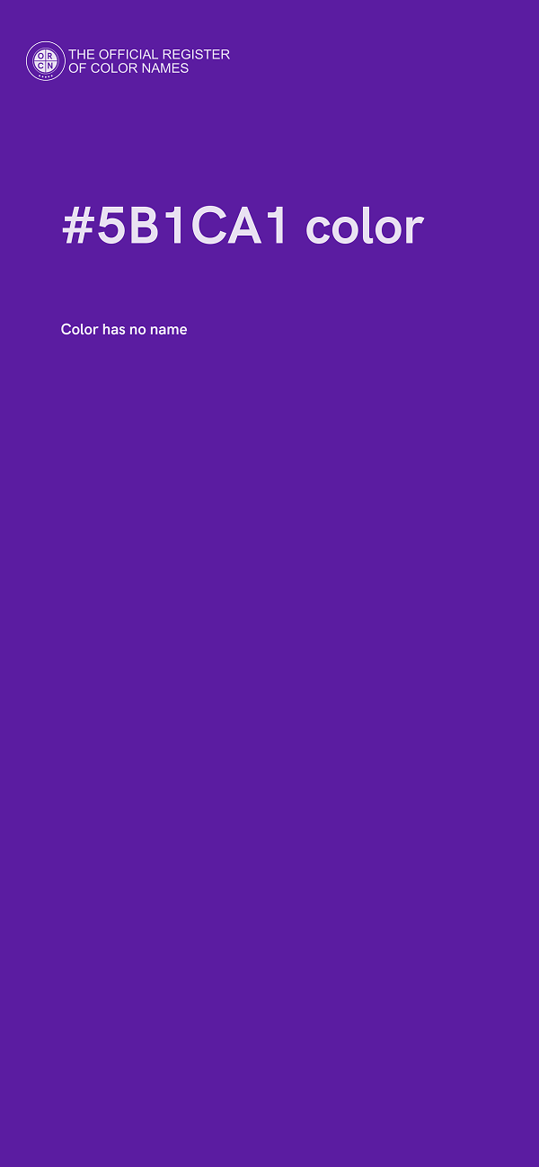 #5B1CA1 color image