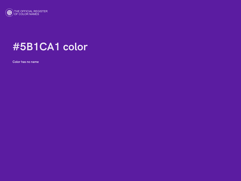 #5B1CA1 color image