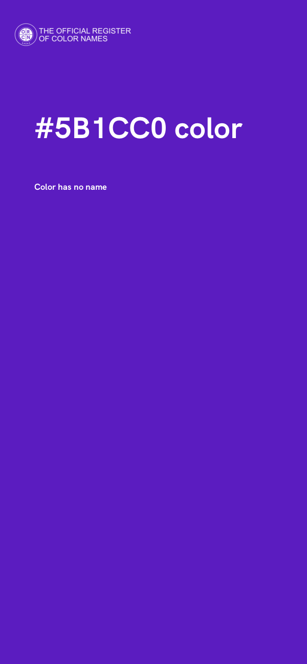 #5B1CC0 color image