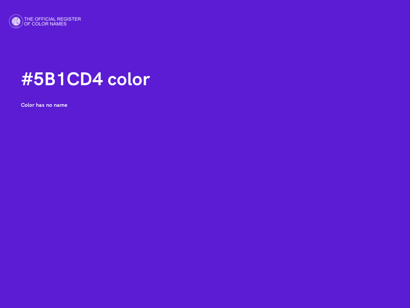 #5B1CD4 color image