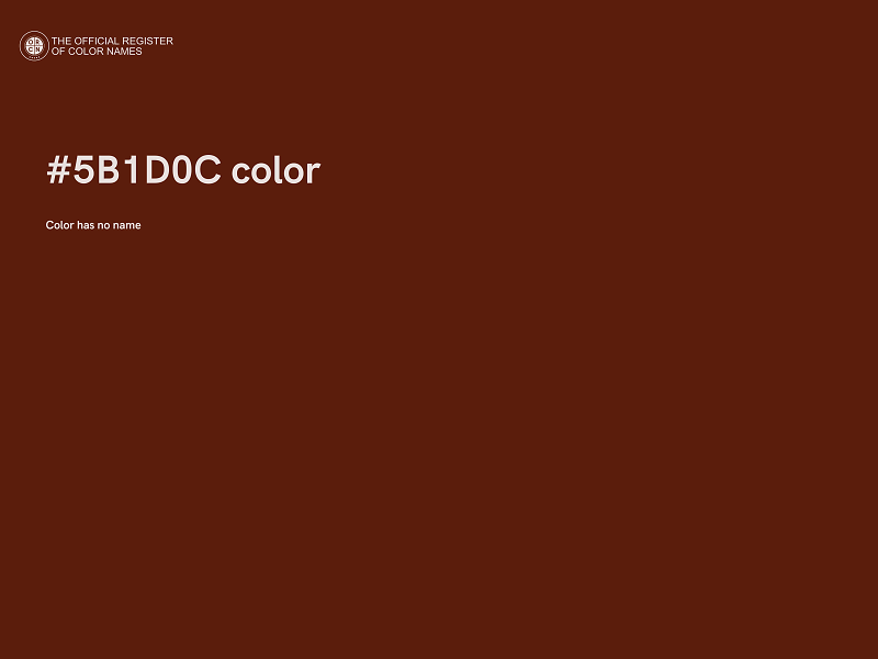 #5B1D0C color image