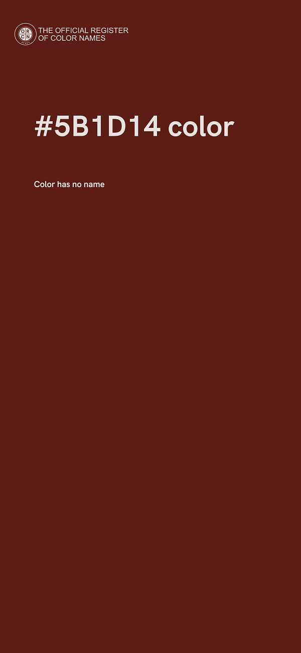 #5B1D14 color image