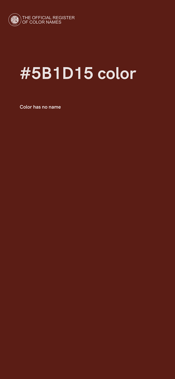 #5B1D15 color image