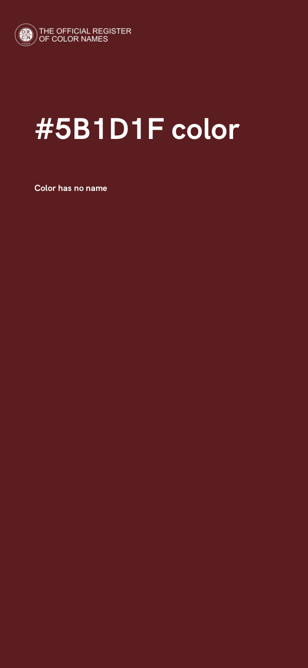 #5B1D1F color image