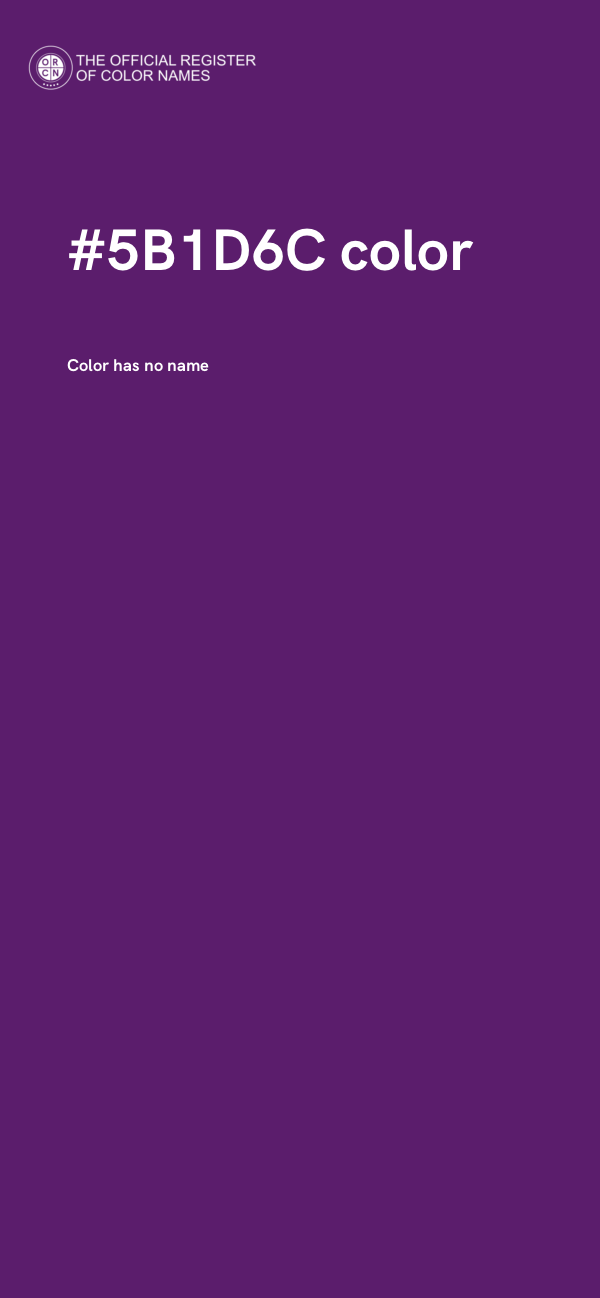 #5B1D6C color image