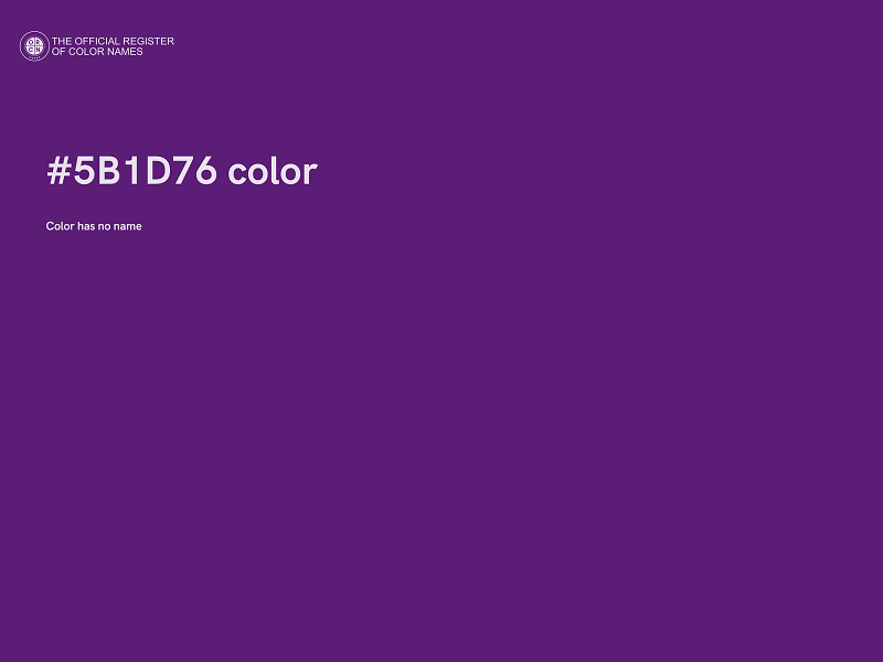 #5B1D76 color image