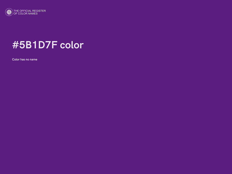 #5B1D7F color image