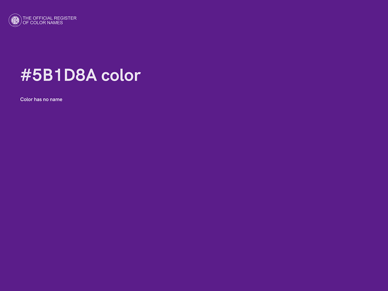 #5B1D8A color image