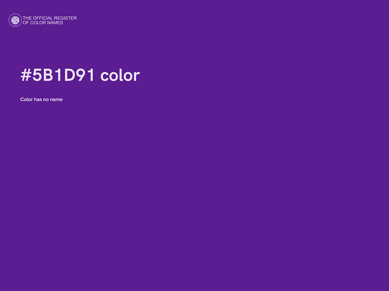 #5B1D91 color image