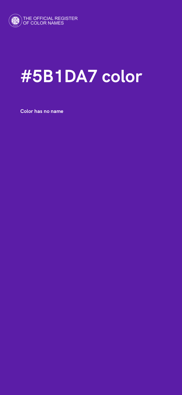 #5B1DA7 color image