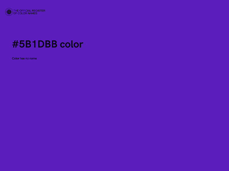 #5B1DBB color image