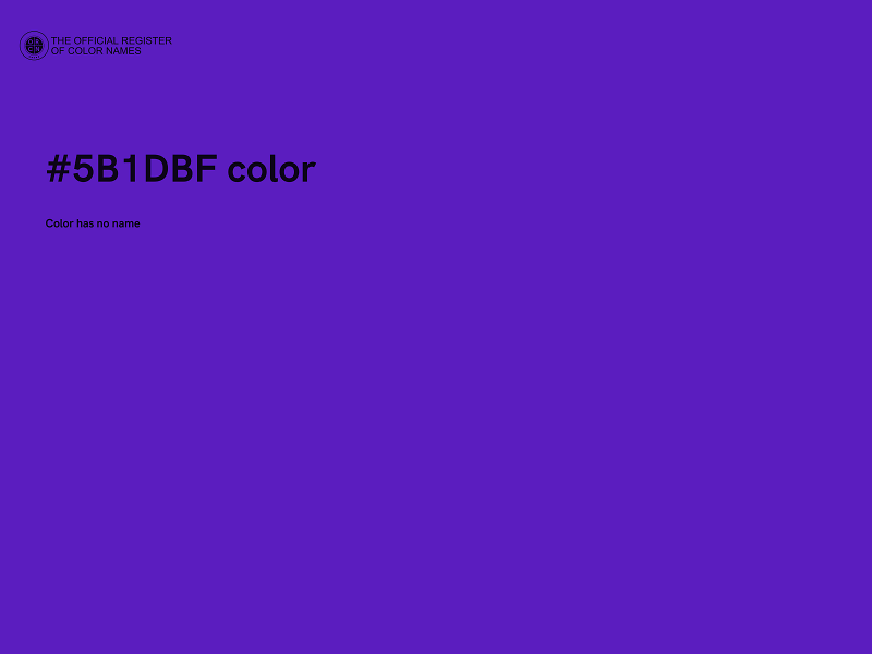 #5B1DBF color image