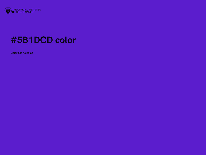 #5B1DCD color image