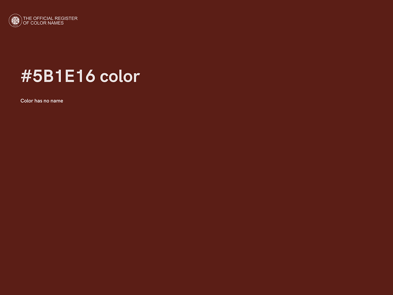#5B1E16 color image