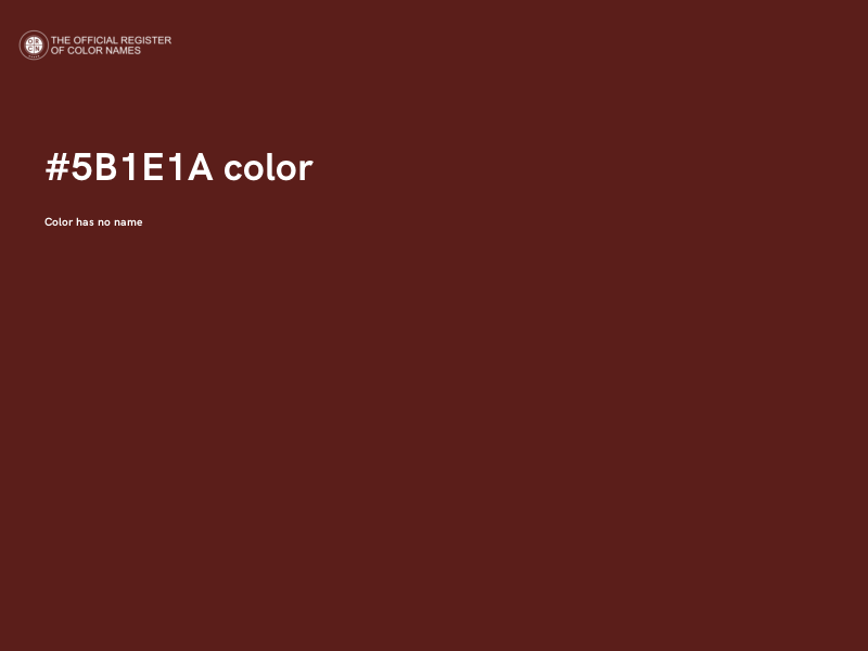 #5B1E1A color image