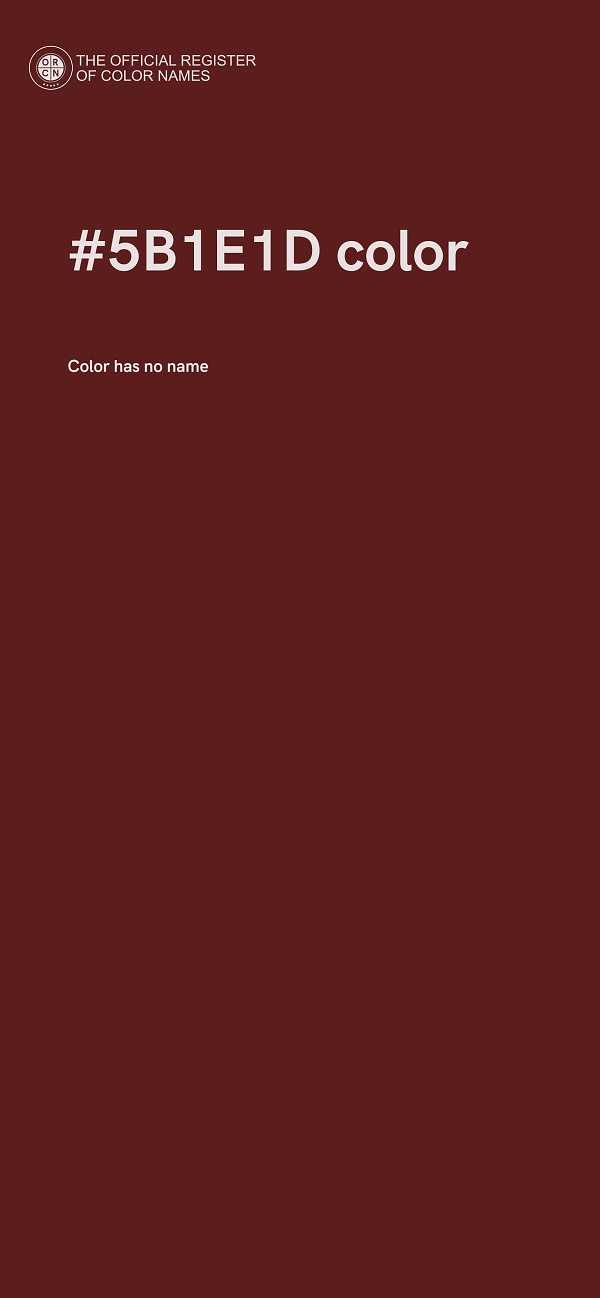 #5B1E1D color image