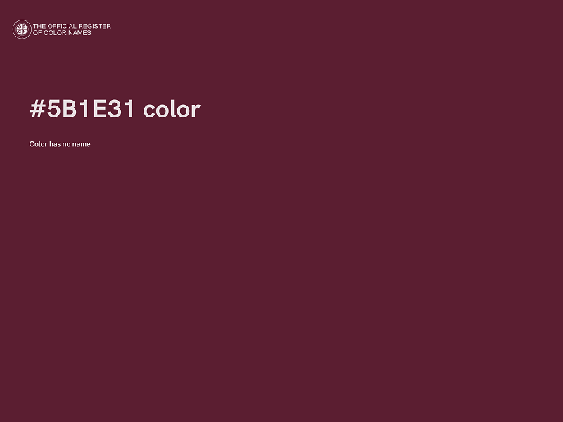 #5B1E31 color image