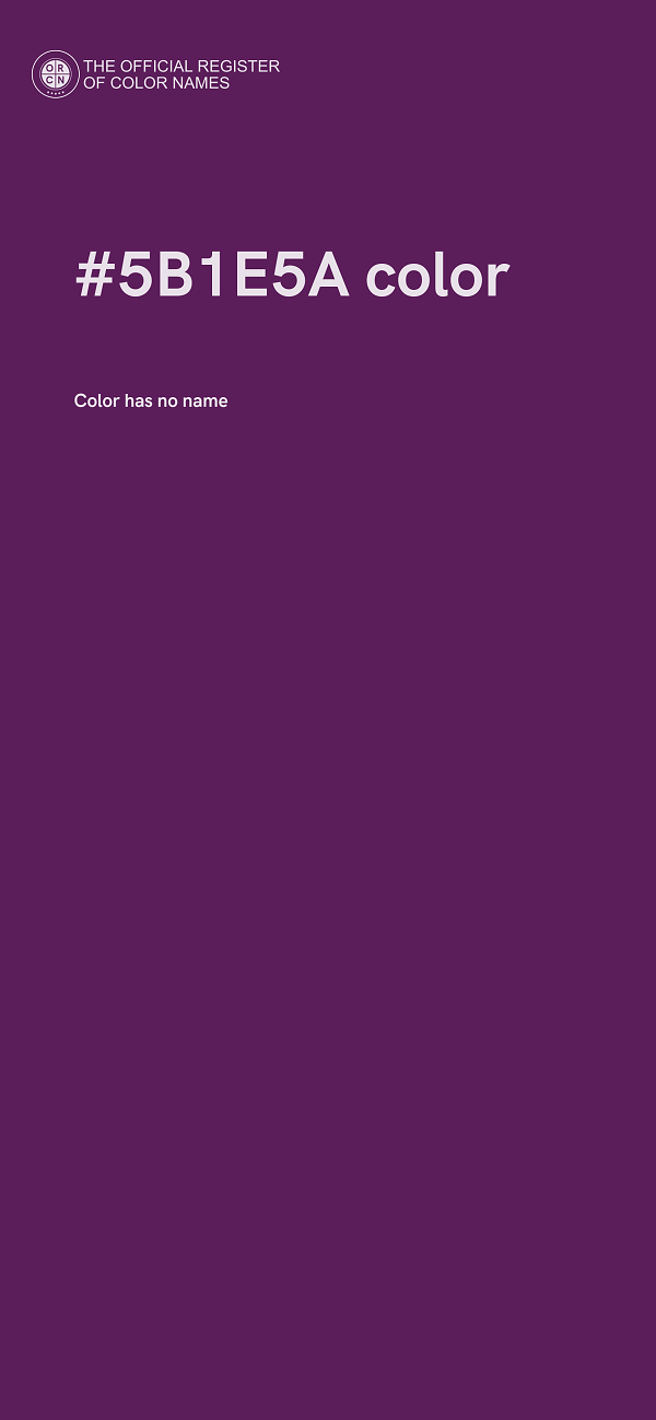 #5B1E5A color image
