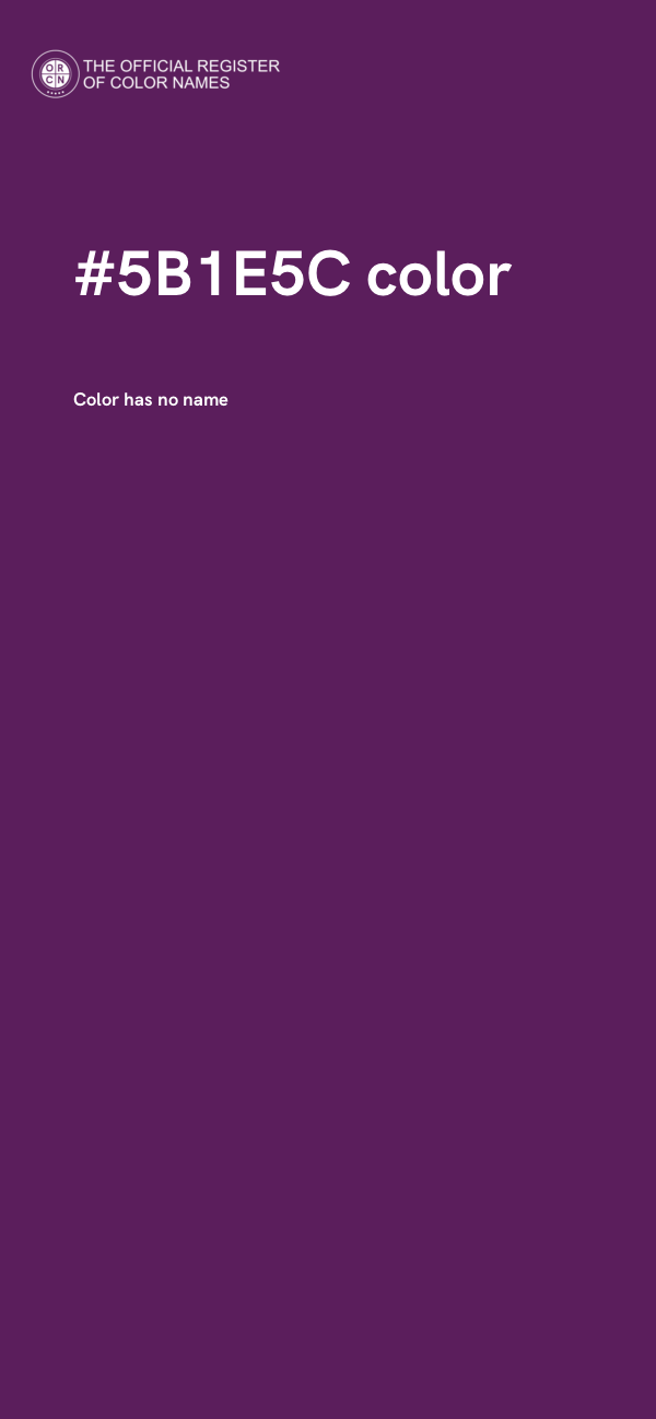#5B1E5C color image