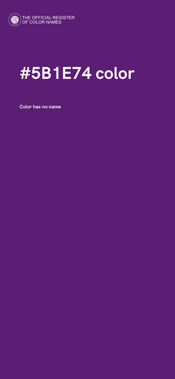 #5B1E74 color image
