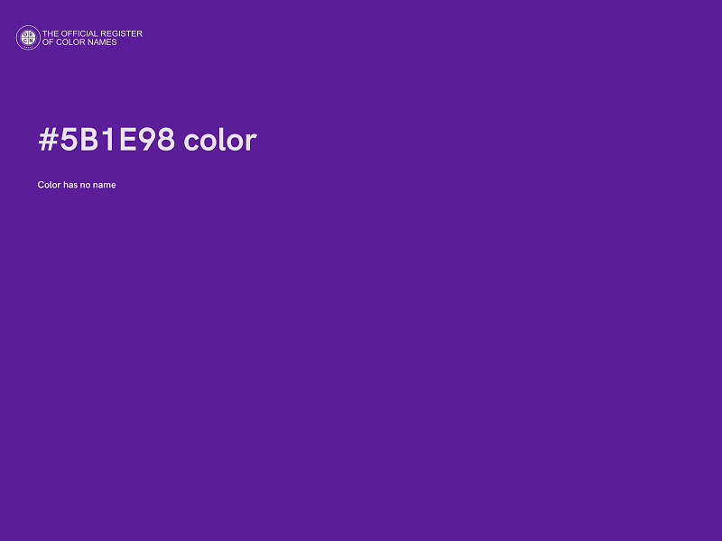 #5B1E98 color image