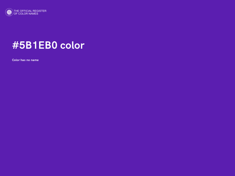 #5B1EB0 color image