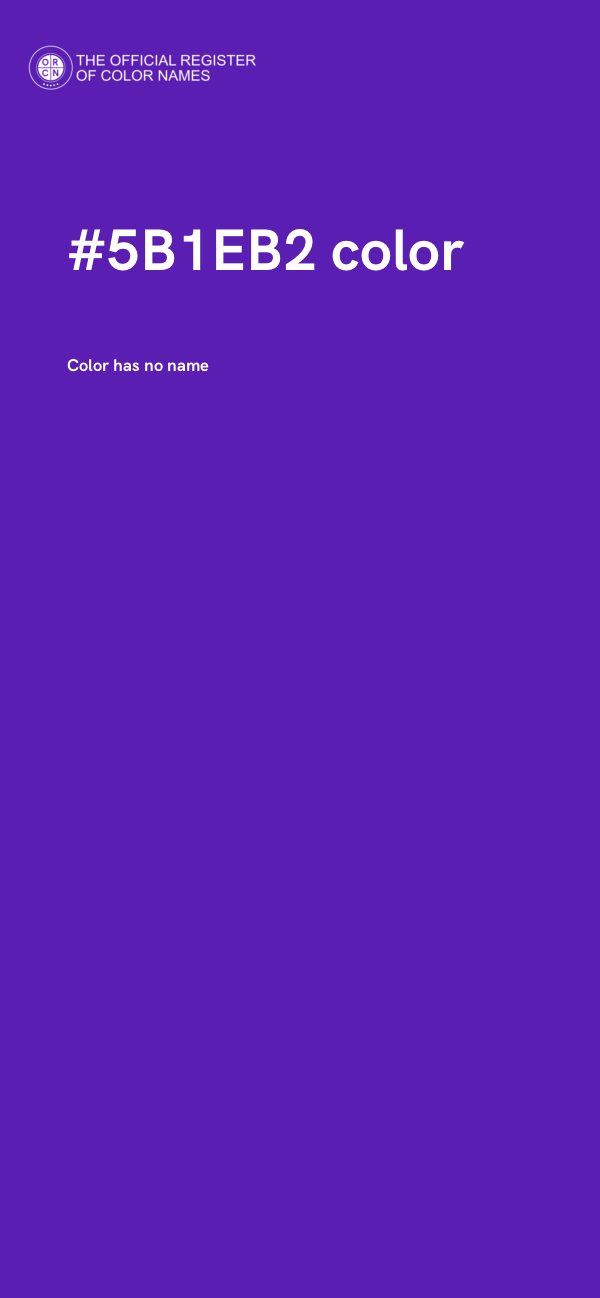 #5B1EB2 color image