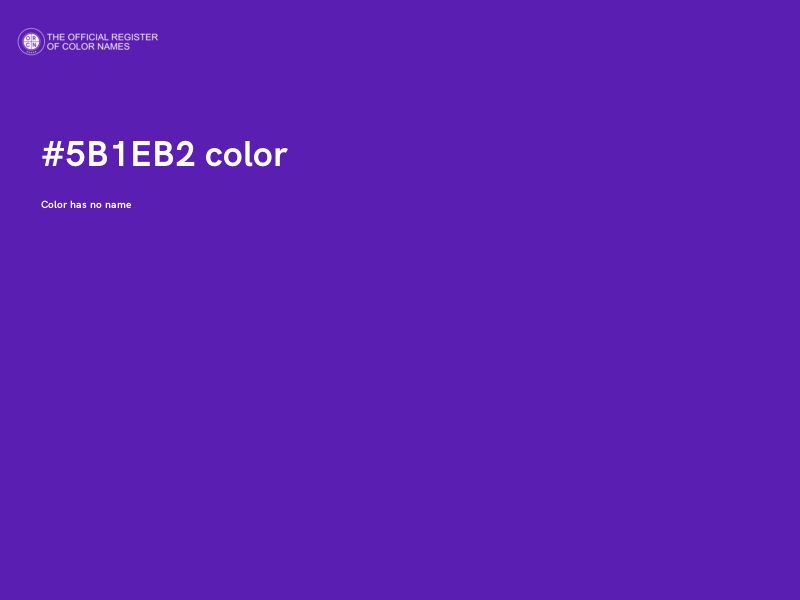 #5B1EB2 color image
