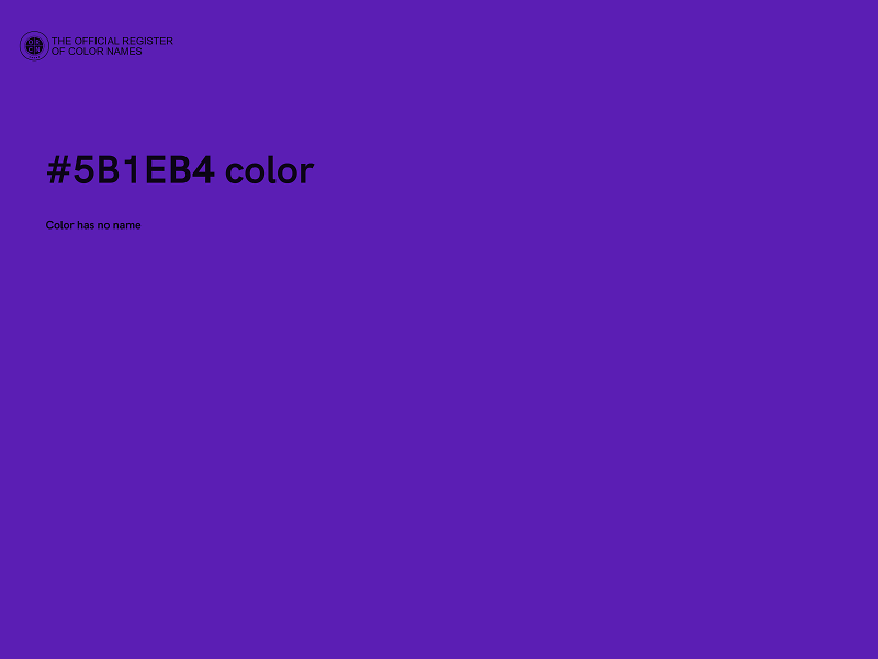 #5B1EB4 color image