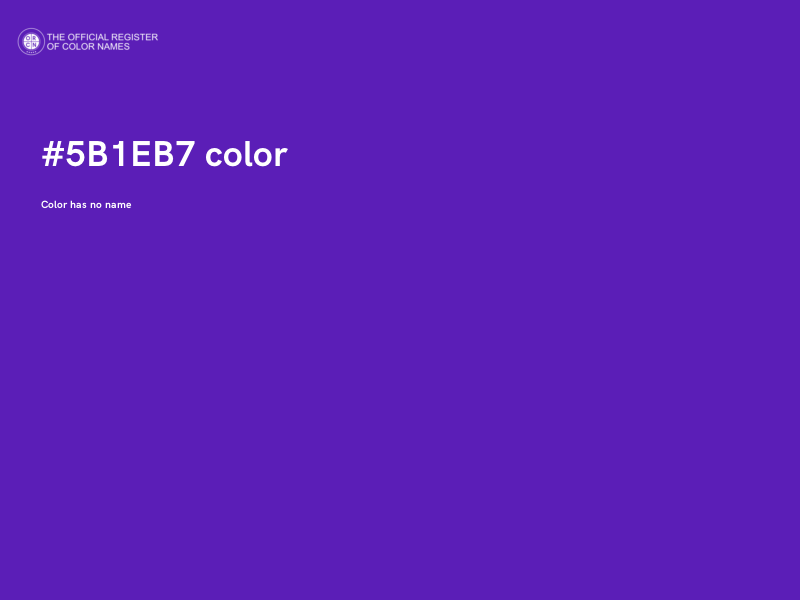 #5B1EB7 color image