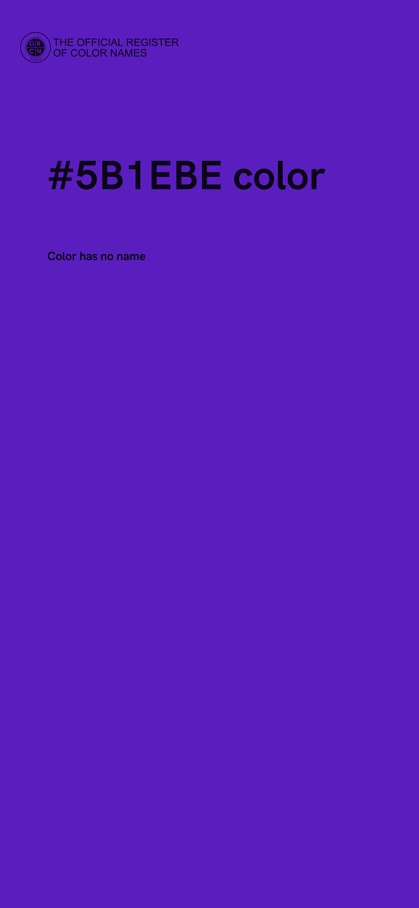 #5B1EBE color image