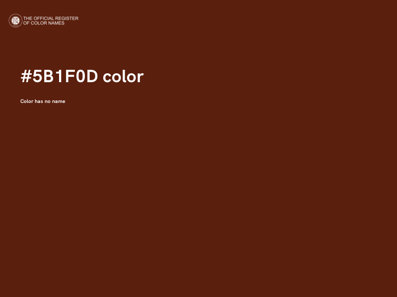 #5B1F0D color image