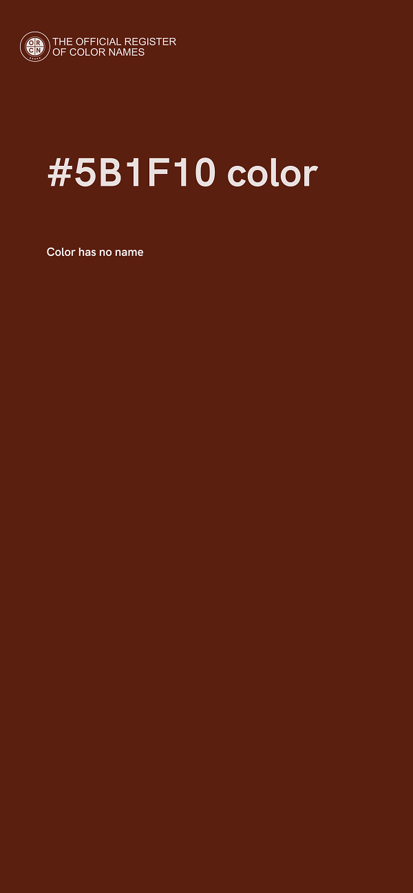 #5B1F10 color image
