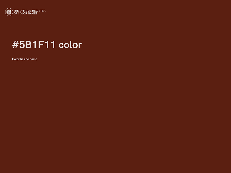 #5B1F11 color image