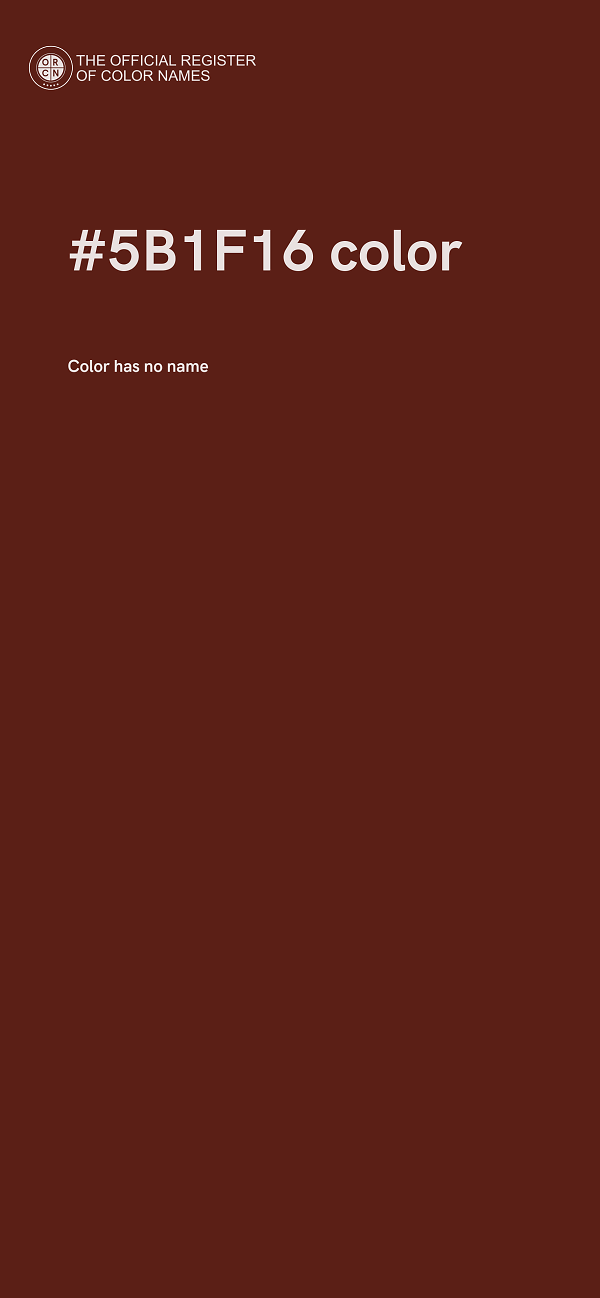 #5B1F16 color image
