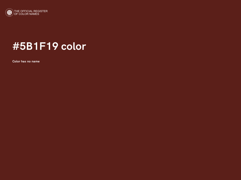#5B1F19 color image