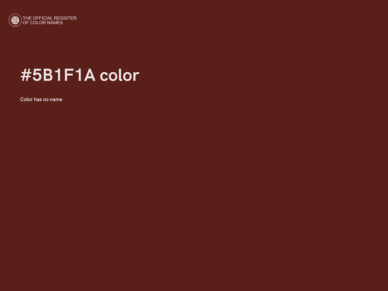 #5B1F1A color image