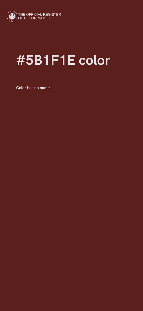 #5B1F1E color image