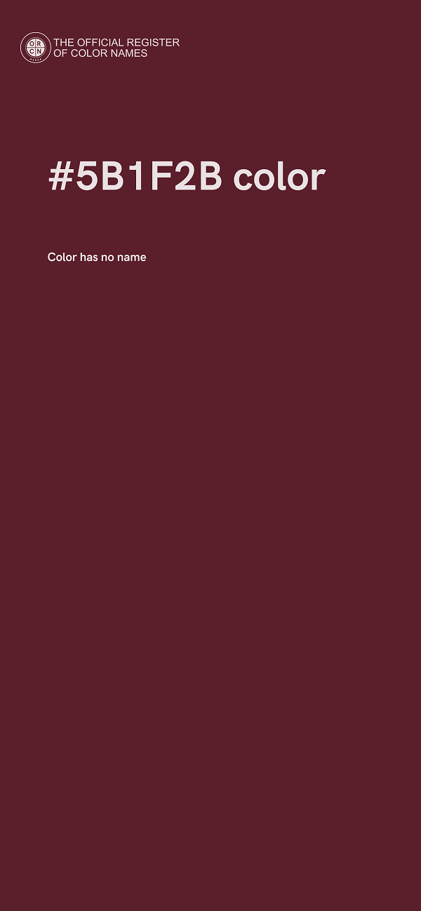 #5B1F2B color image