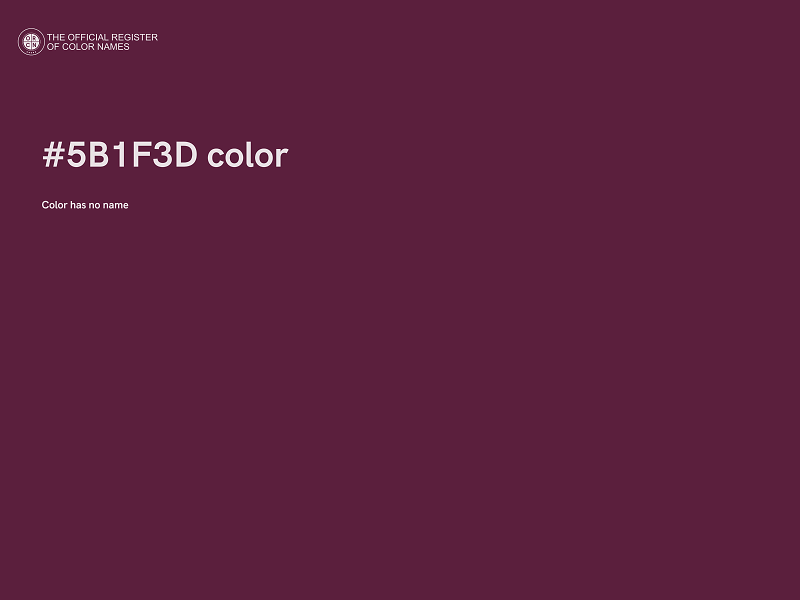 #5B1F3D color image