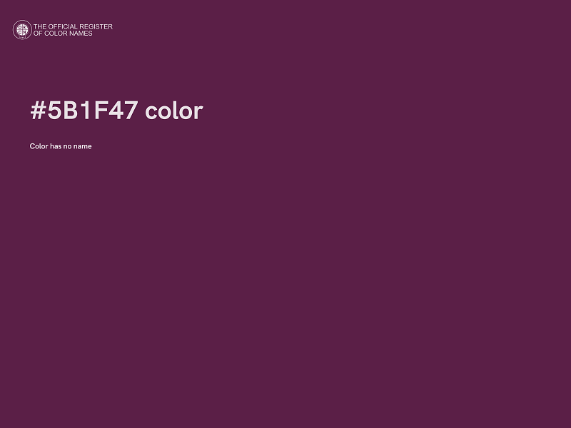 #5B1F47 color image