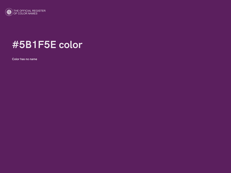 #5B1F5E color image